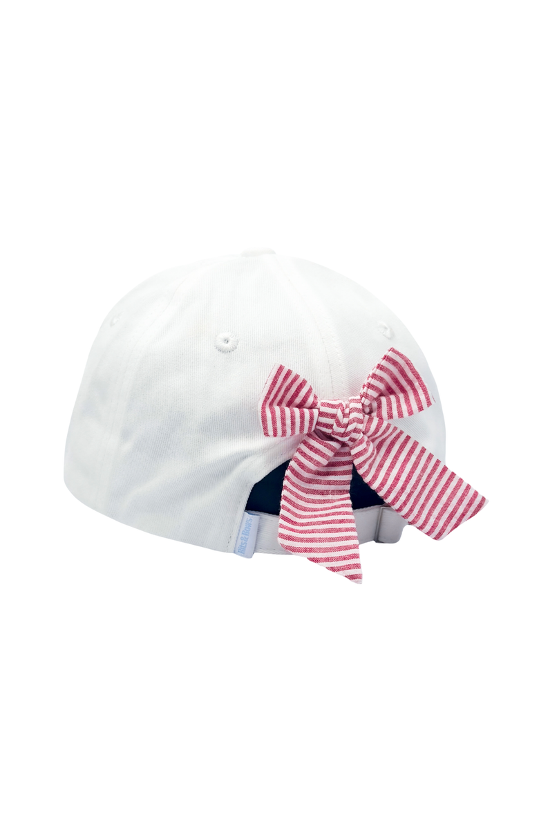 Bits & Bows Georgia Bulldogs Bow Baseball Hat, Alternate, color, White