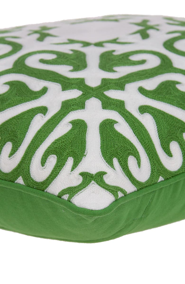 PARKLAND COLLECTION Ceti Traditional Pillow - 20" x 20" - Green, Alternate, color, Green