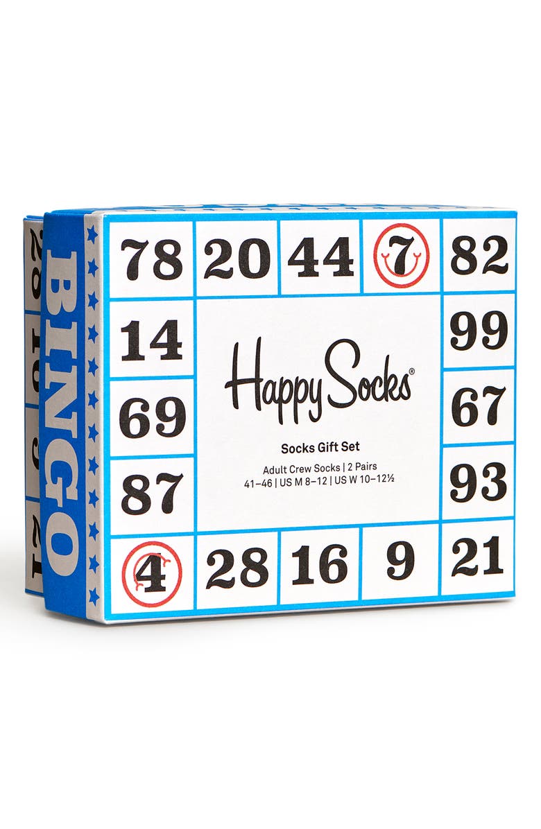 Happy Socks Assorted 2-Pack Feeling Lucky Socks Gift Box, Alternate, color, 