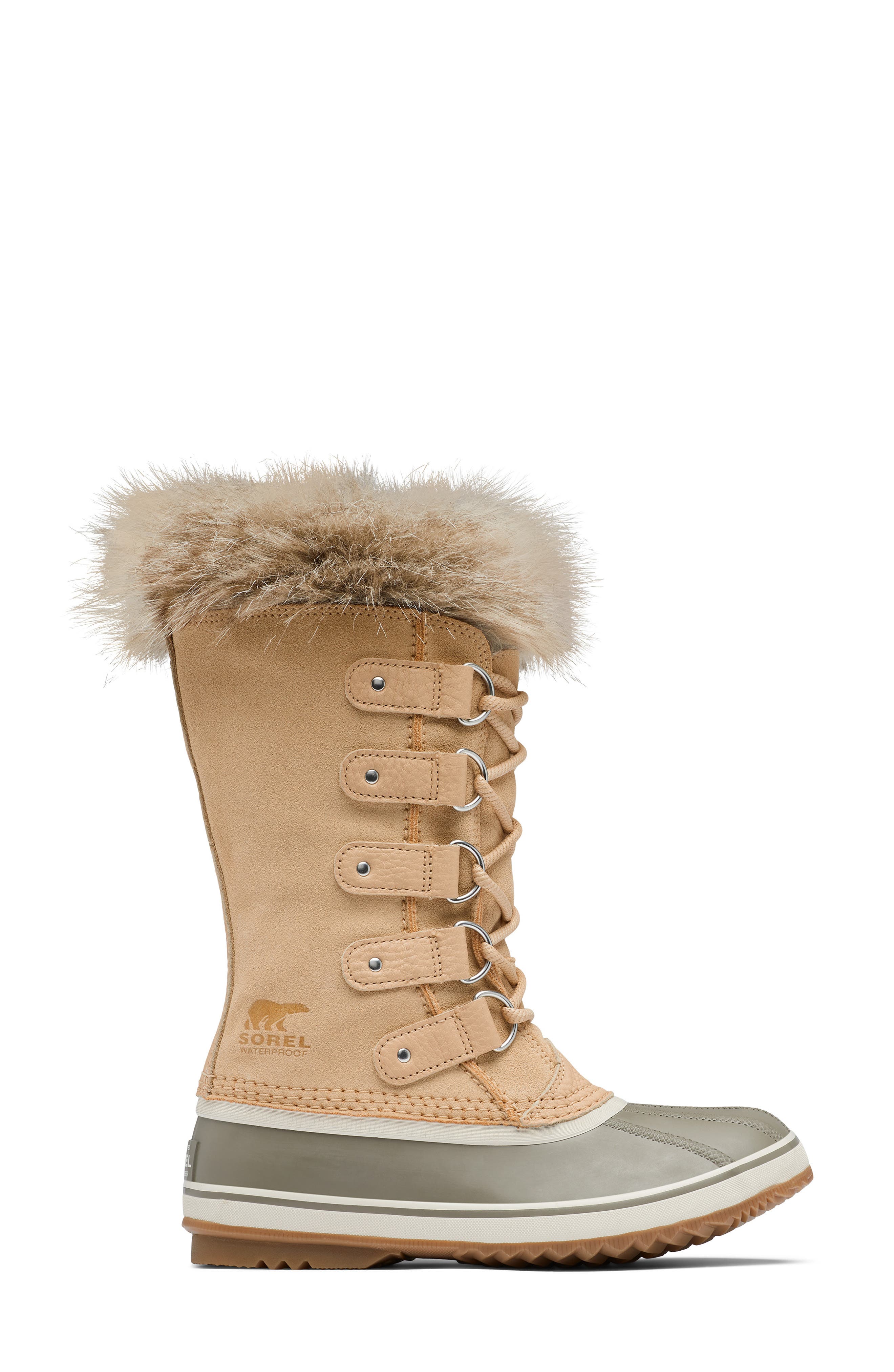 Joan of Arctic Faux Fur Waterproof Snow Boot, Alternate, color, CERAMIC/ GUM 2