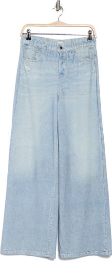 Mirage Denim Printed French Terry Wide Leg Pants