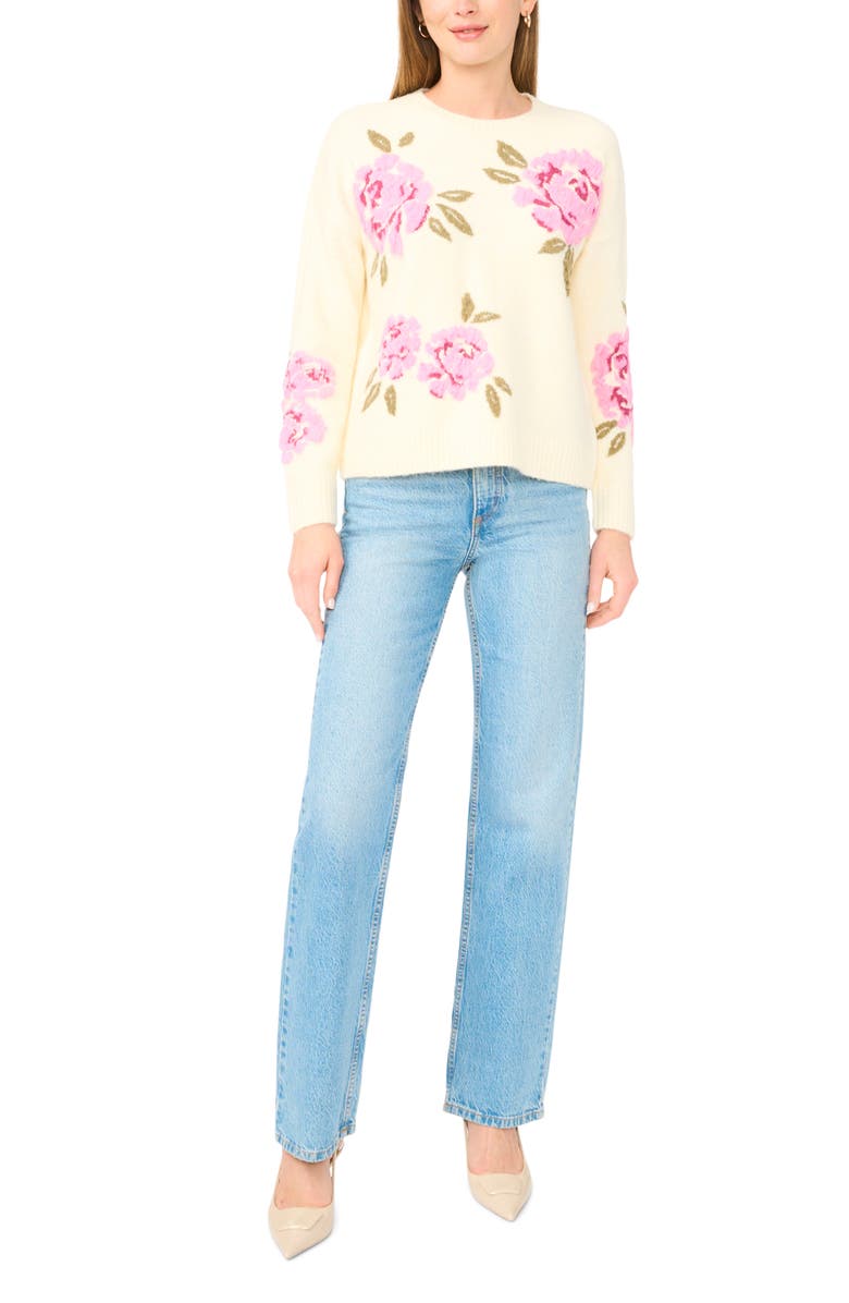 Ted Baker Floral Sweater, Alternate, color, Lemon Mist