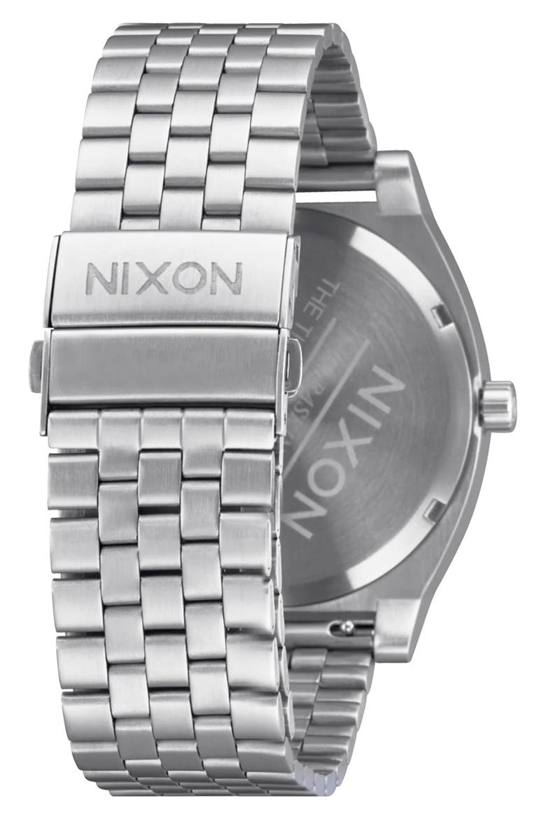 Time Teller Solar Bracelet Watch, 40mm, Alternate, color, SILVER/ SNOW