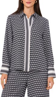 Vince Camuto Pattern Placket Shirt