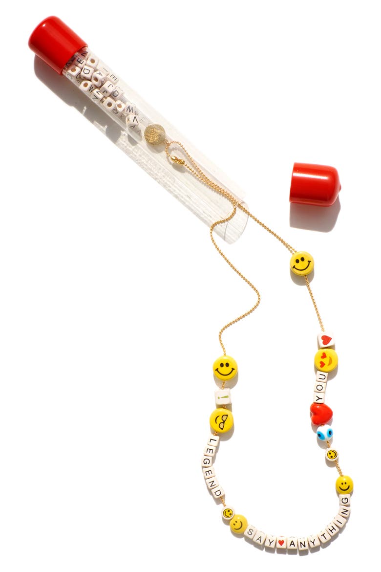 Say Anything DIY Necklace Kit, Alternate, color, GOLD/ MULTI