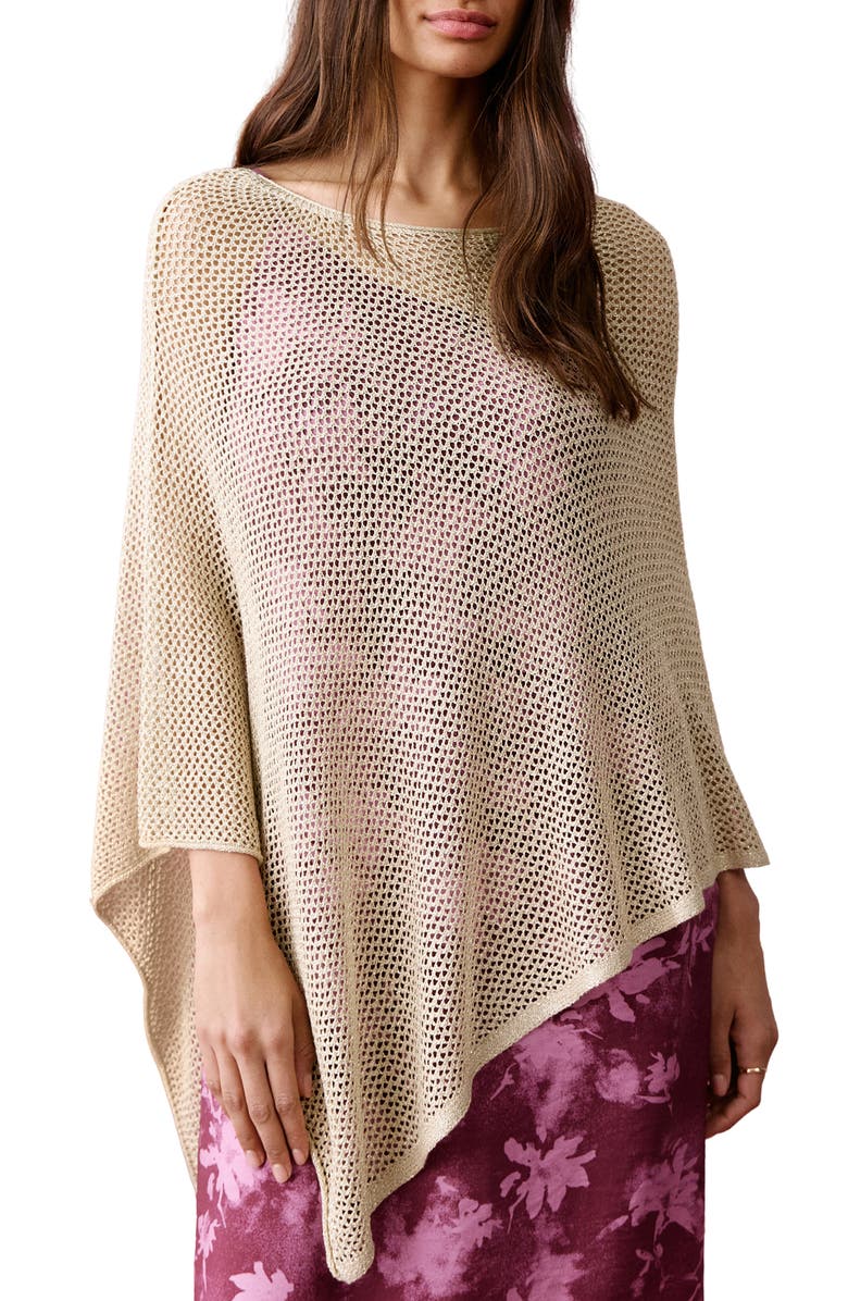 MANGO TEEN Asymmetric Lurex Knit Cap, Main, color, 