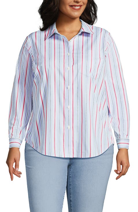 Plus Size Cooling Button Front Shirt