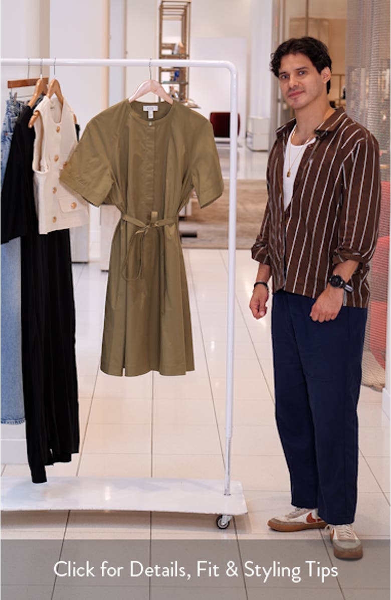 Tie Waist Cotton Midi Dress, sales video thumbnail