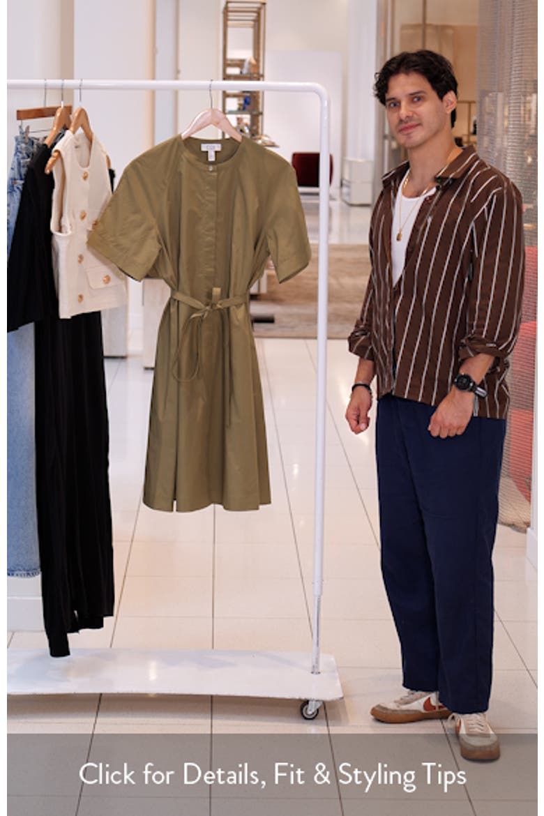 Tie Waist Cotton Midi Dress video