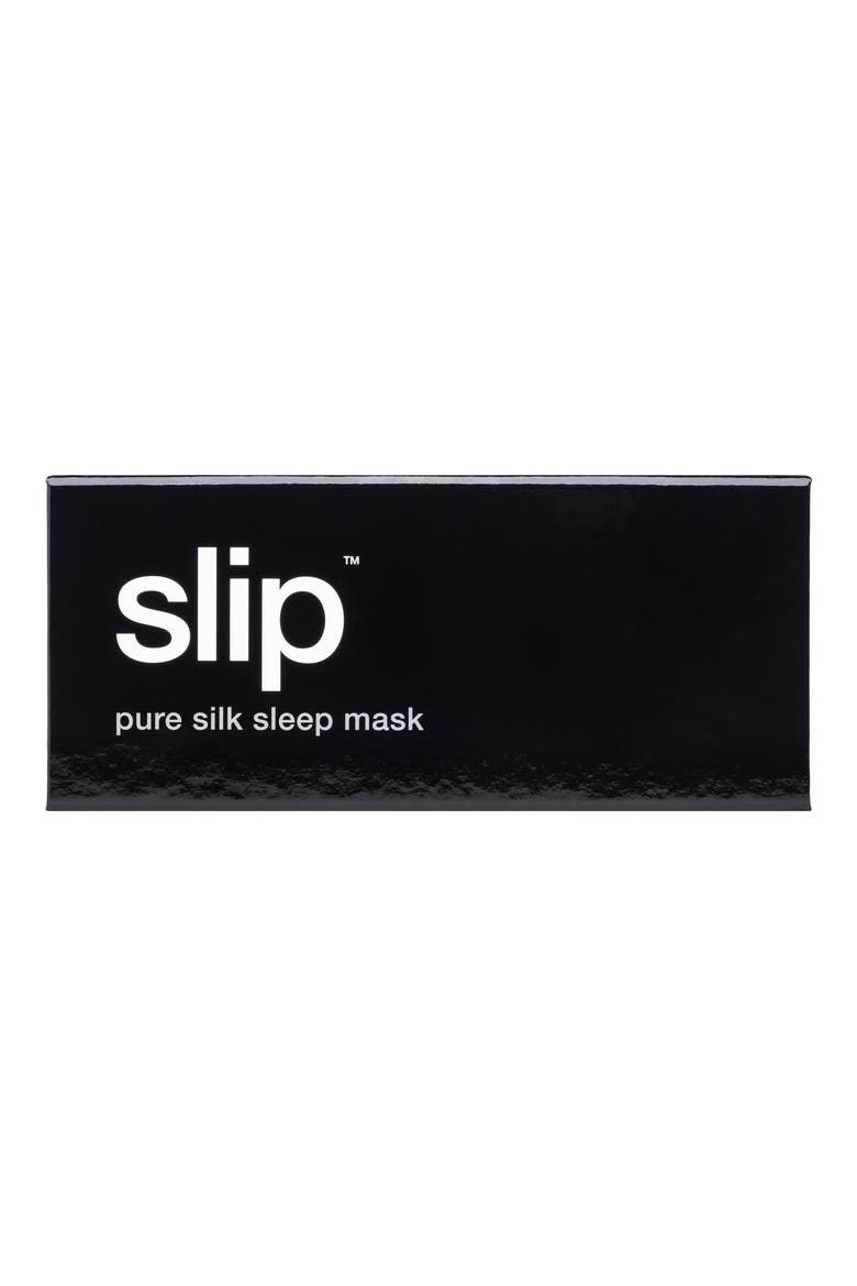 Pure Silk Sleep Mask, Alternate, color, BLACK