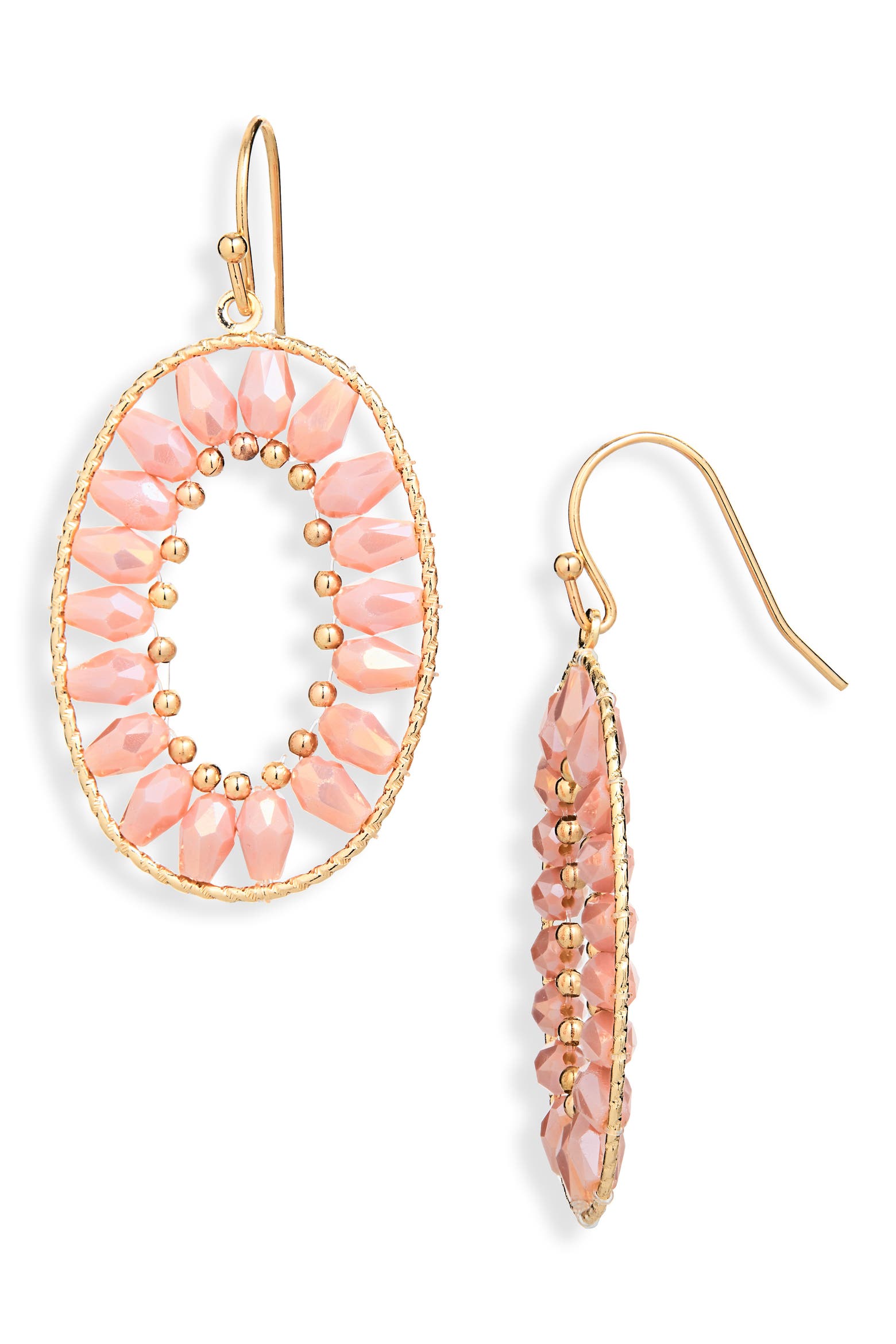 Cara Beaded Oval Drop Earrings (Women) | Nordstromrack