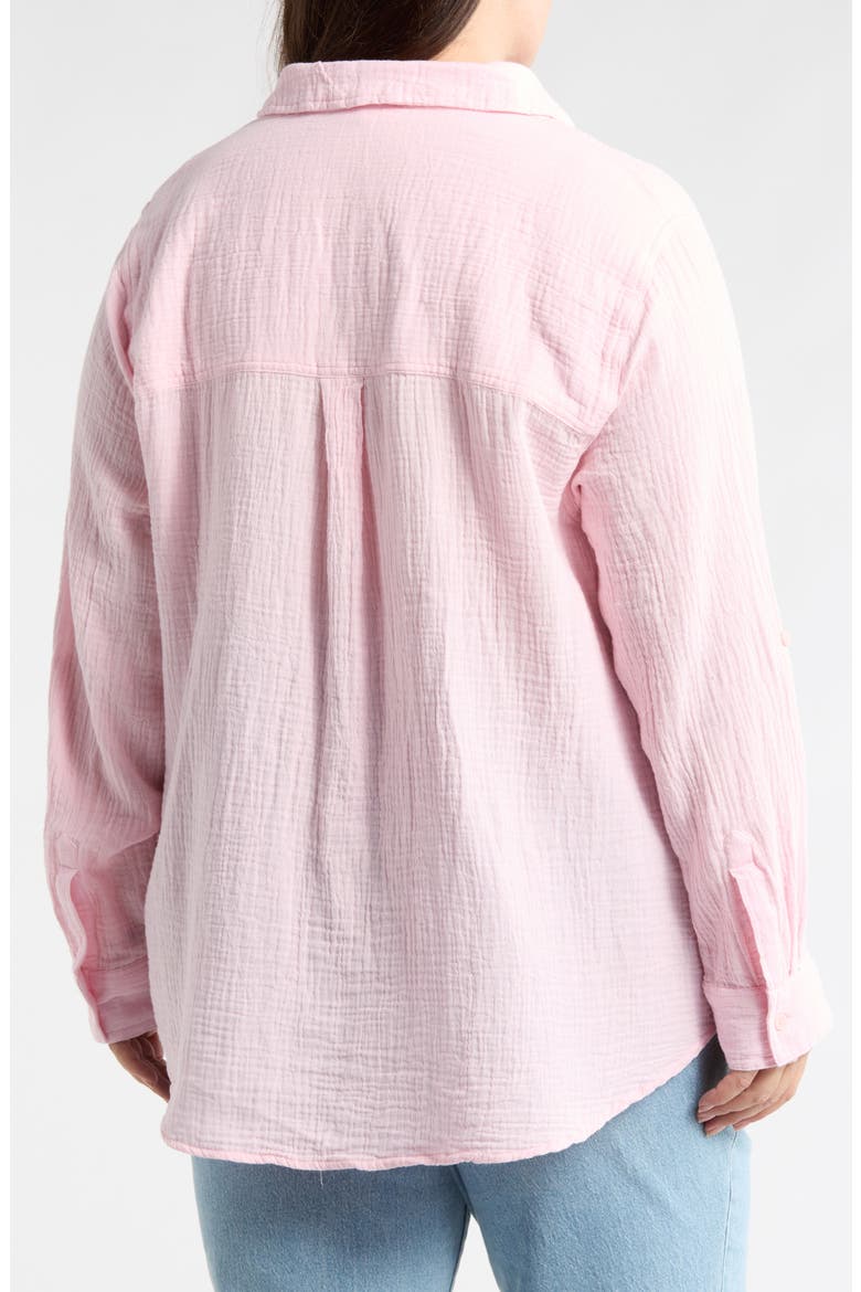 Lenora Cotton Gauze Popover Top, Alternate, color, PALE PINK