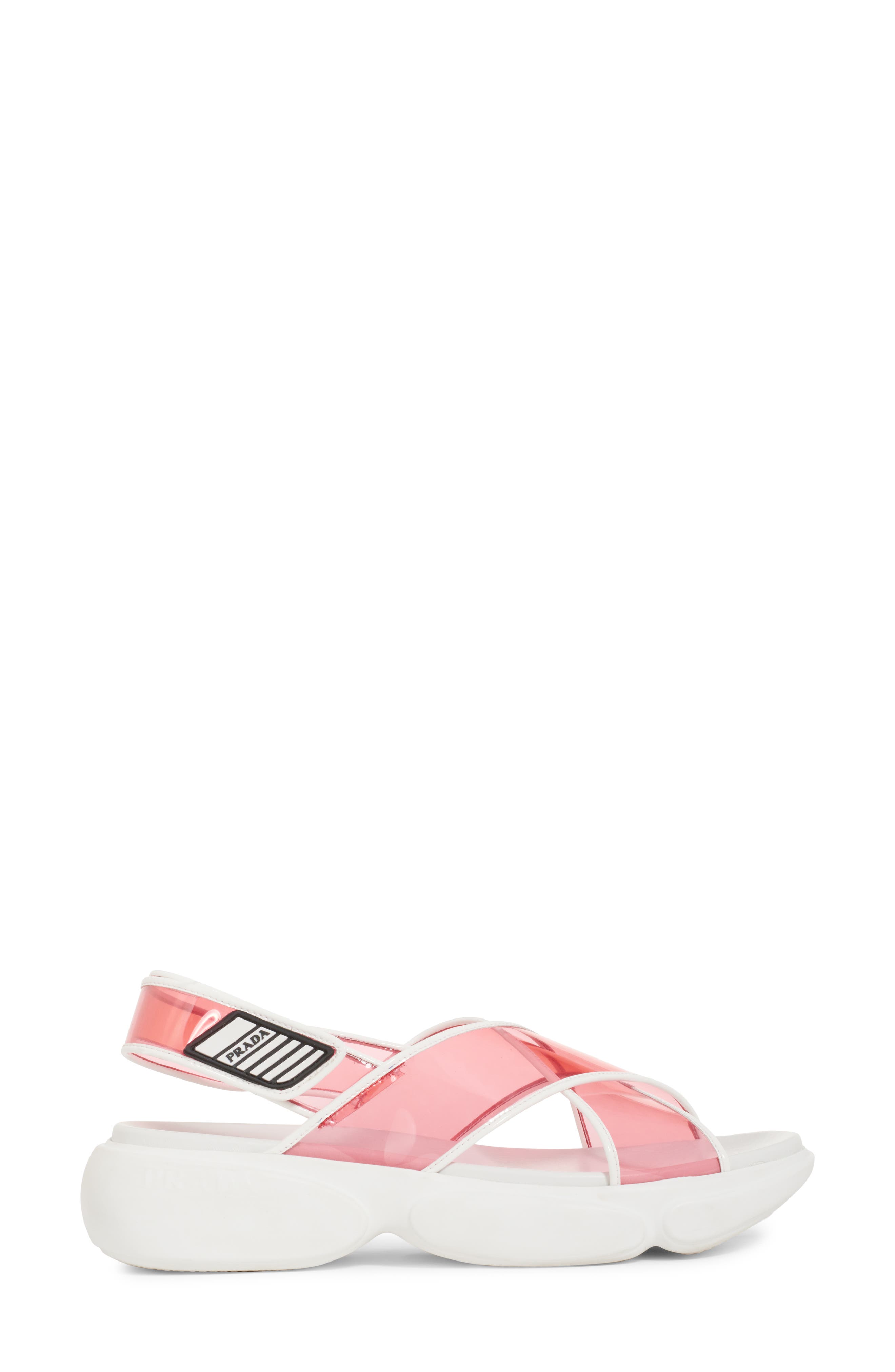 Transparent Strap Sport Sandal, Alternate, color, PETALO PINK