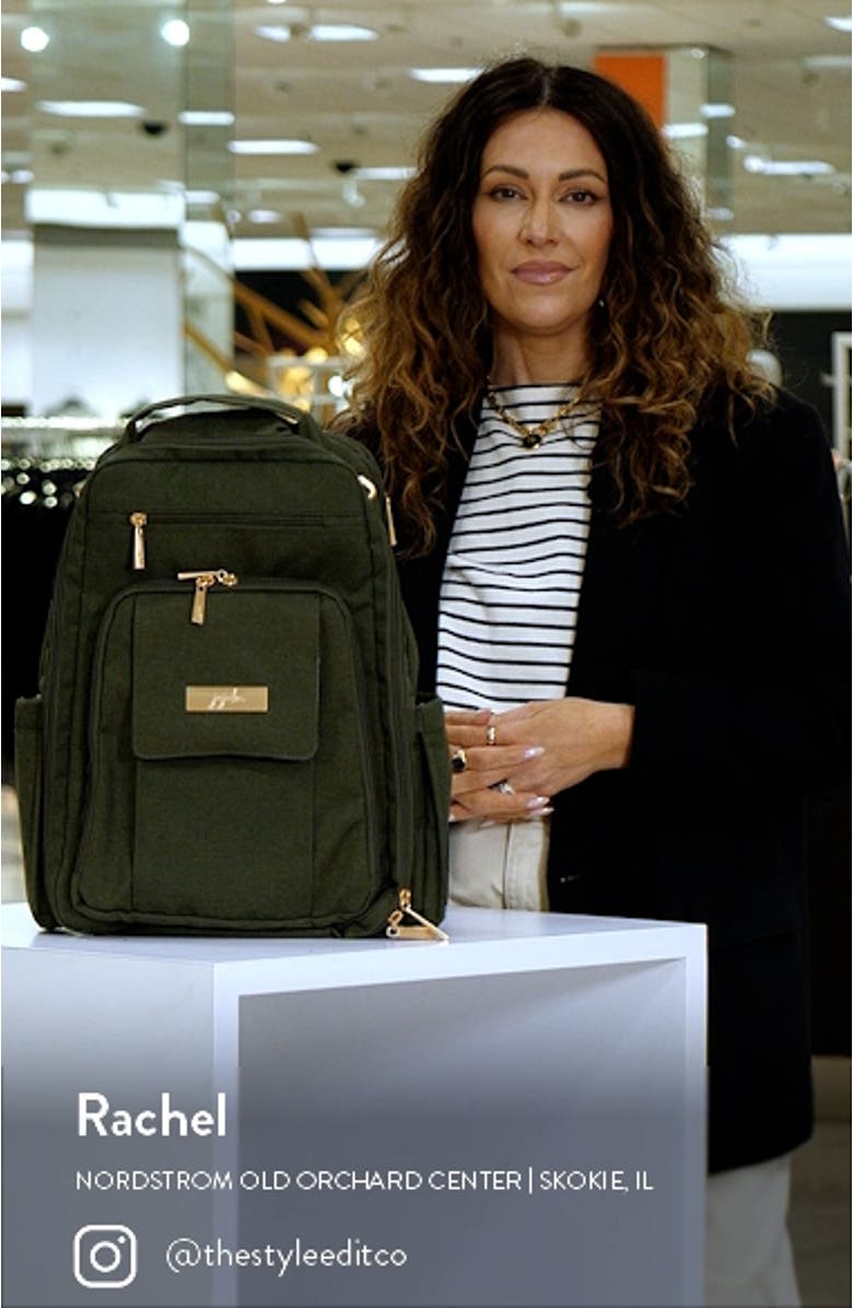 Ju-Ju-Be 'Be Right Back - Onyx Collection' Diaper Backpack, sales video thumbnail