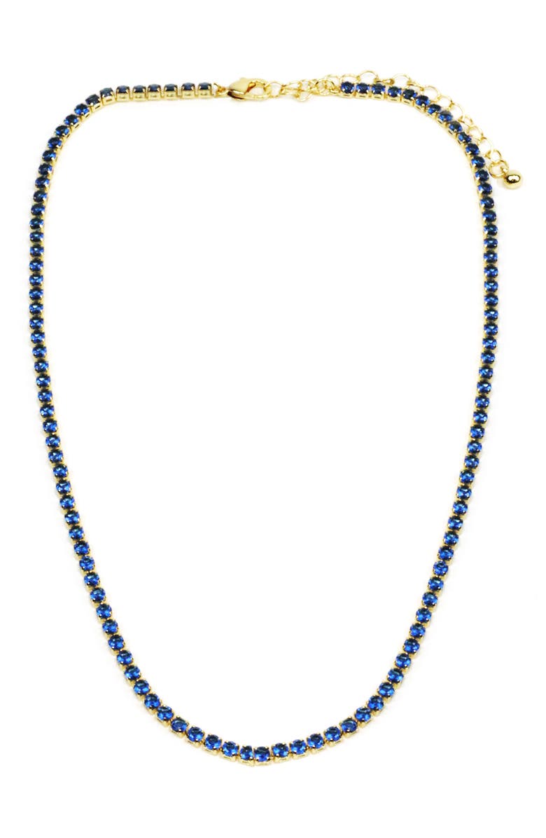 Panacea Crystal Tennis Necklace, Main, color, 