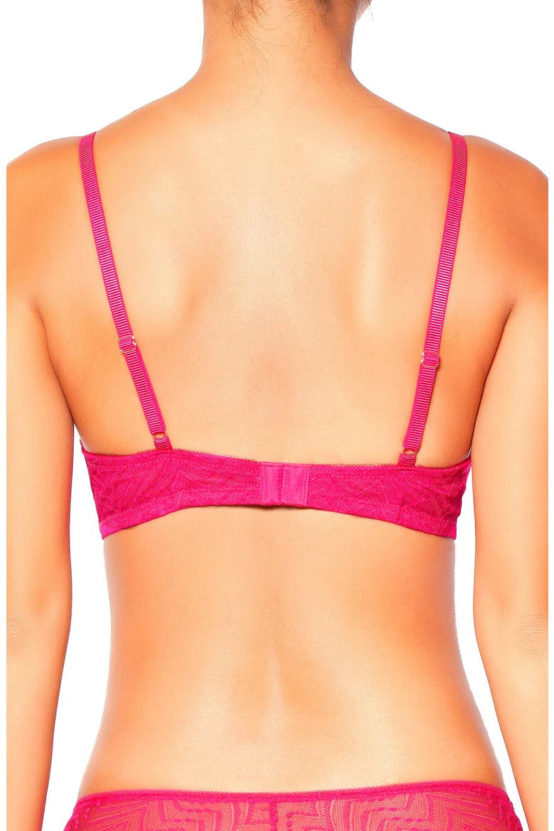 Eclantante Lace Underwire Bra, Alternate, color, FUSHIA