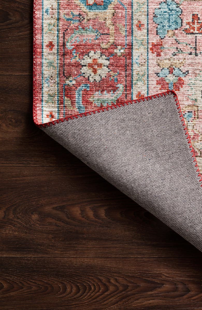 LOLOI II Skye Collection Rug - Brick/Ocean - 7'-6" x 9'-6", Alternate, color, Brick / Ocean