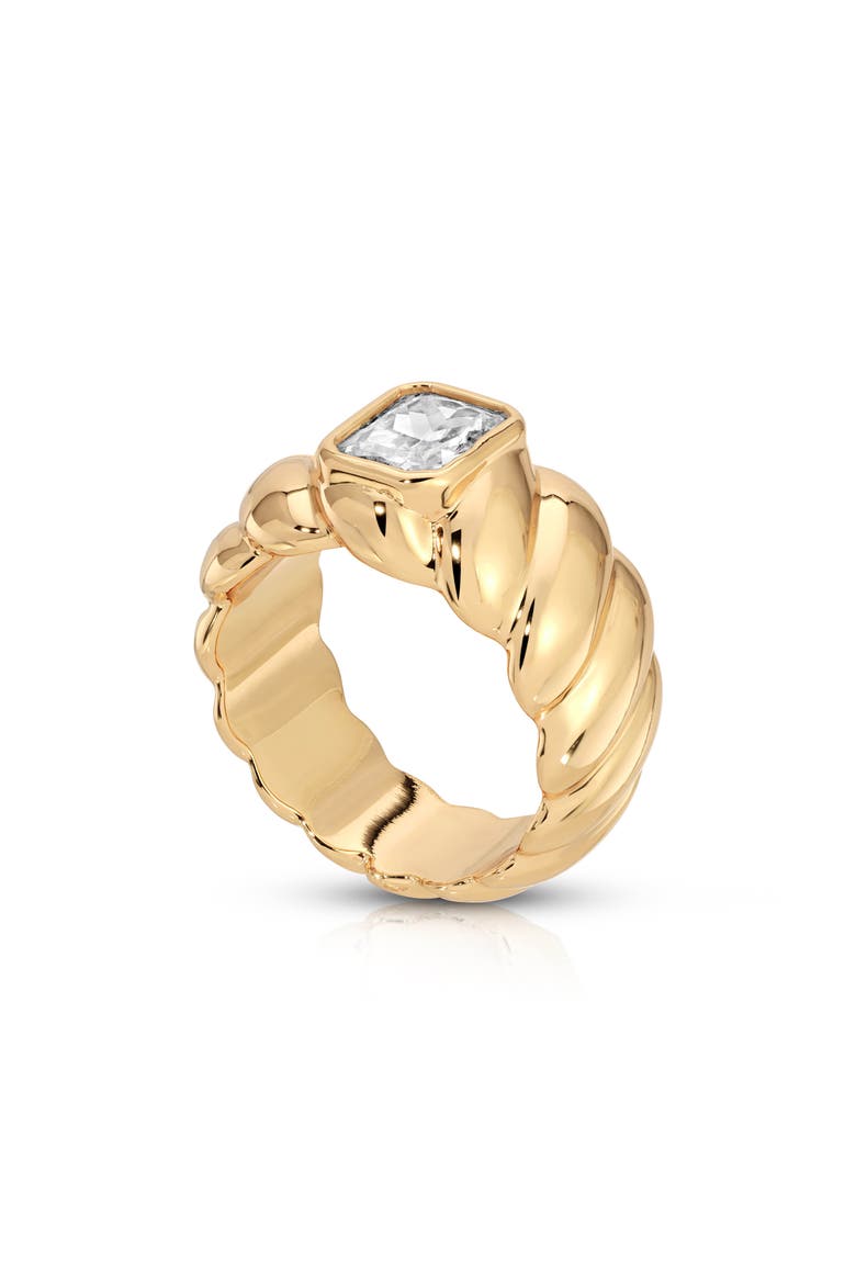 So Twisted Statement Ring, Main, color, GOLD