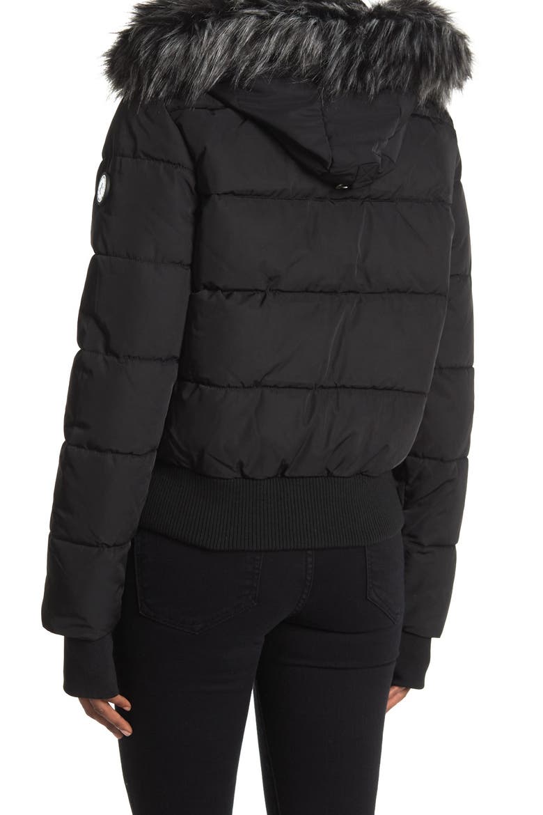 Vic Heavyweight Bomber Jacket, Alternate, color, BLACK