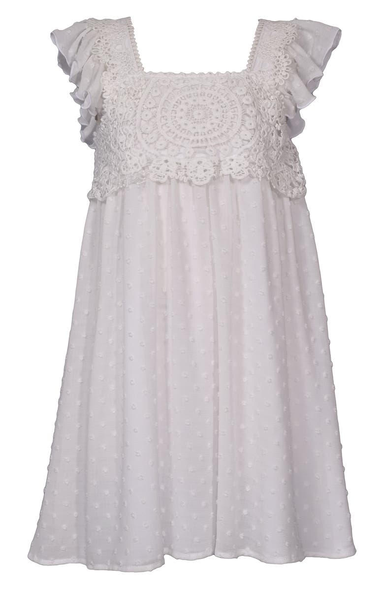 Iris & Ivy Kids' Boho Babydoll Party Dress, Main, color, 