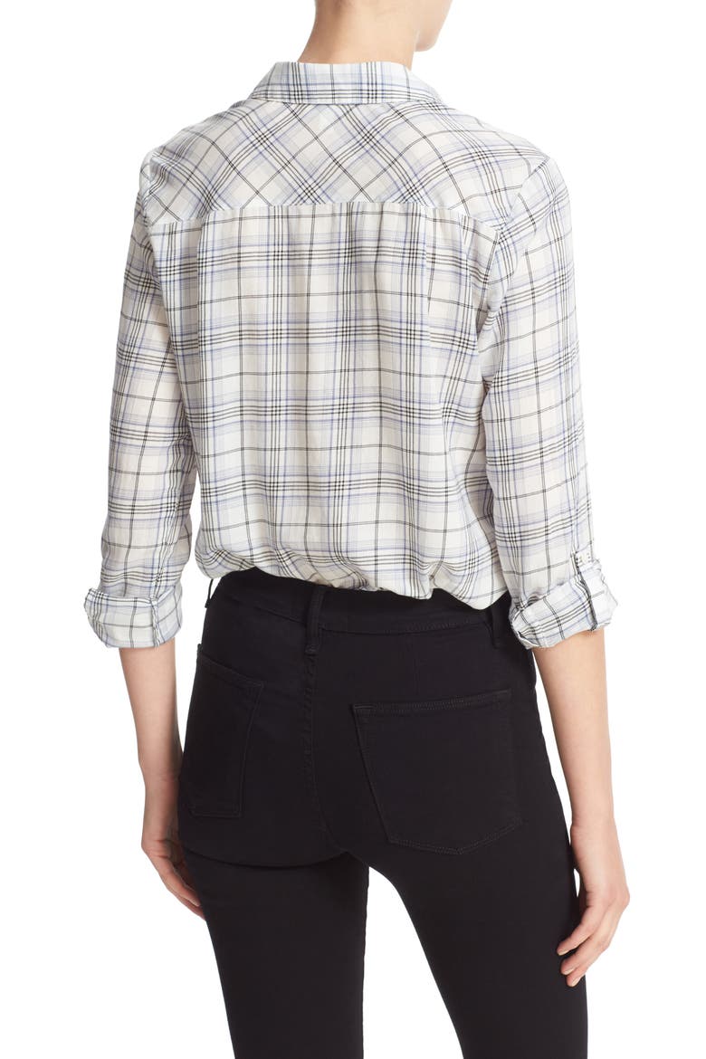 Sequoia Plaid Shirt, Alternate, color, PORCELAIN
