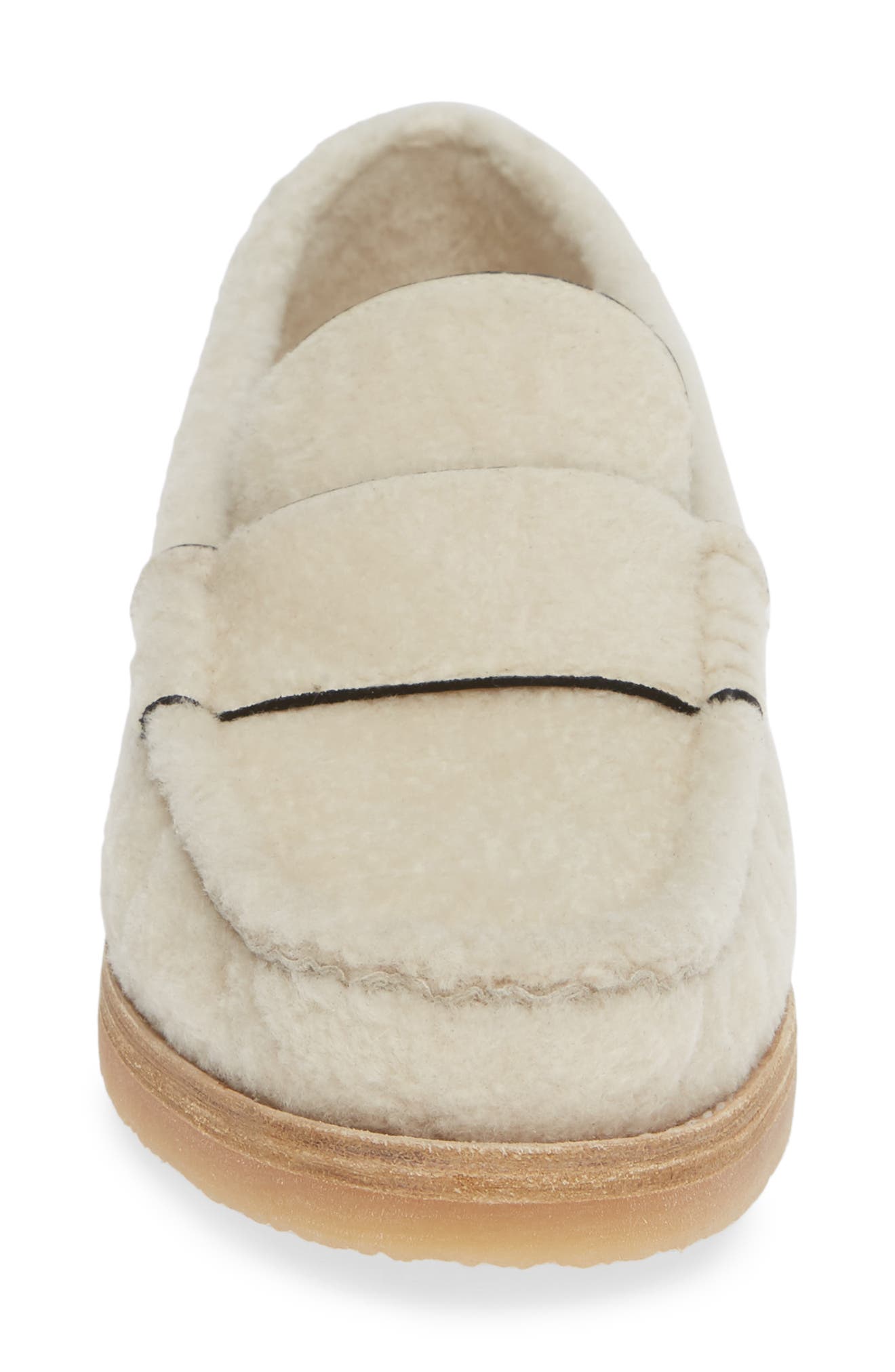 Stuart Weitzman Bromley Genuine Shearling Loafer, Alternate, color, 