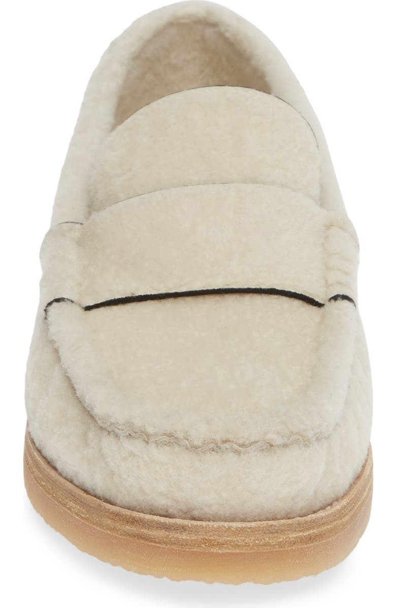 Stuart Weitzman Bromley Genuine Shearling Loafer, Alternate, color,