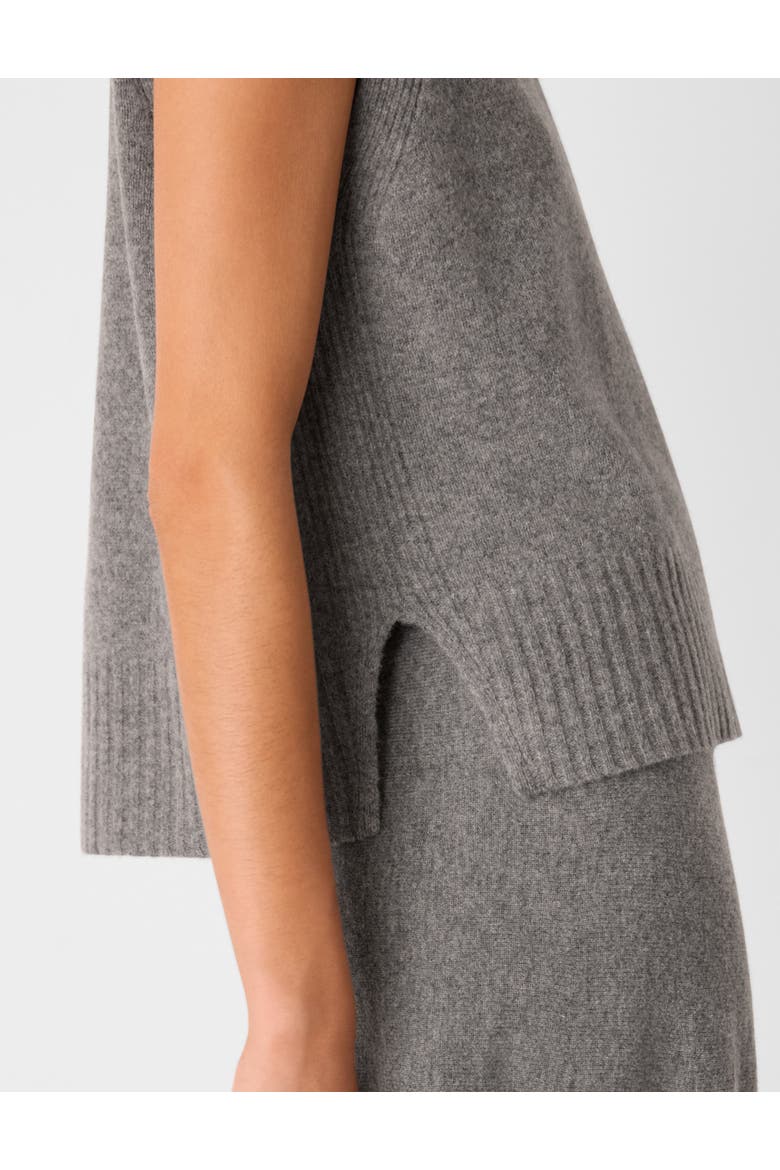 Knitted Sleeveless Vest, Alternate, color, Grey