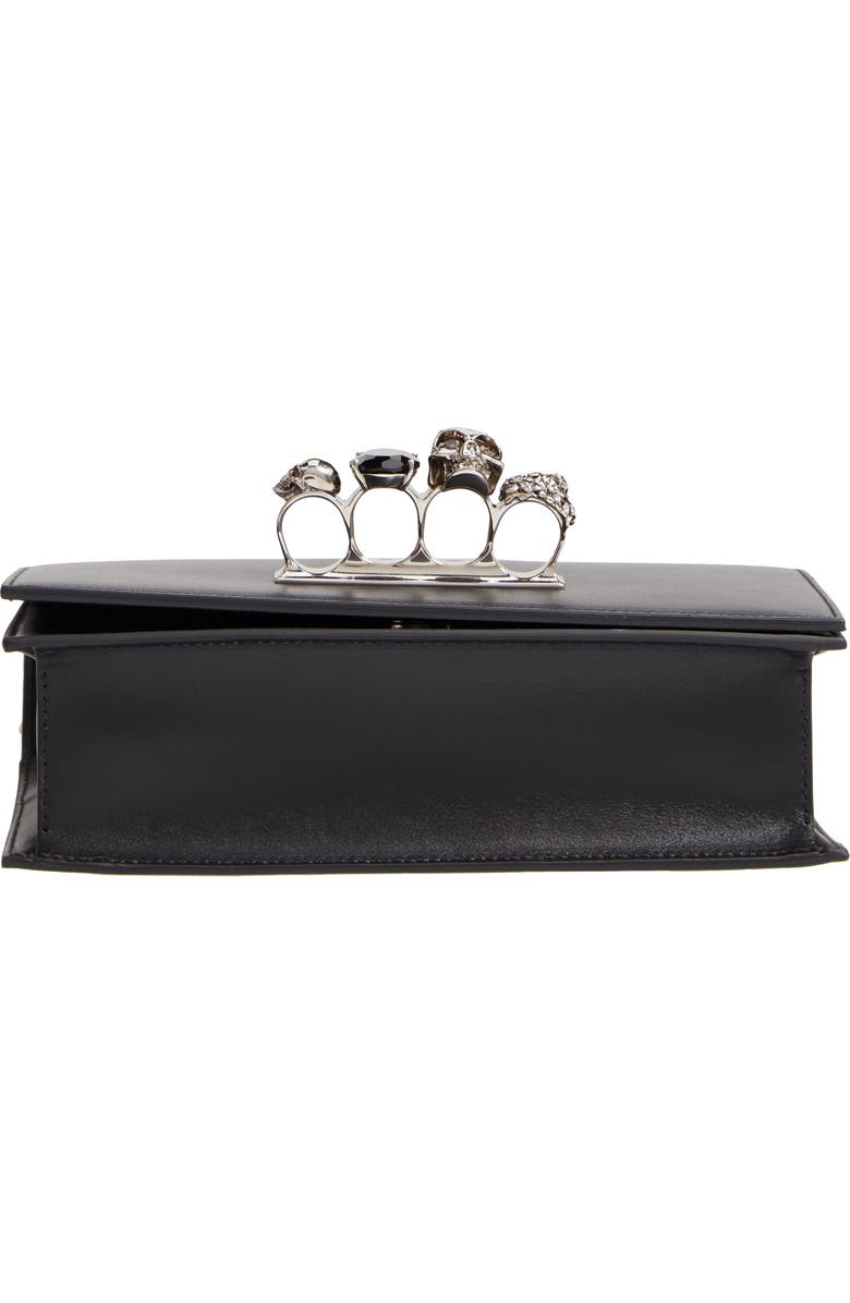McQueen Alexander McQueen Leather Crossbody Knuckle Bag, Alternate, color,