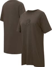 PRO STANDARD Women's Pro Standard Brown New York Yankees Neutral T-Shirt Dress