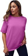 Jessica London Stretch Cotton Cuff Tee