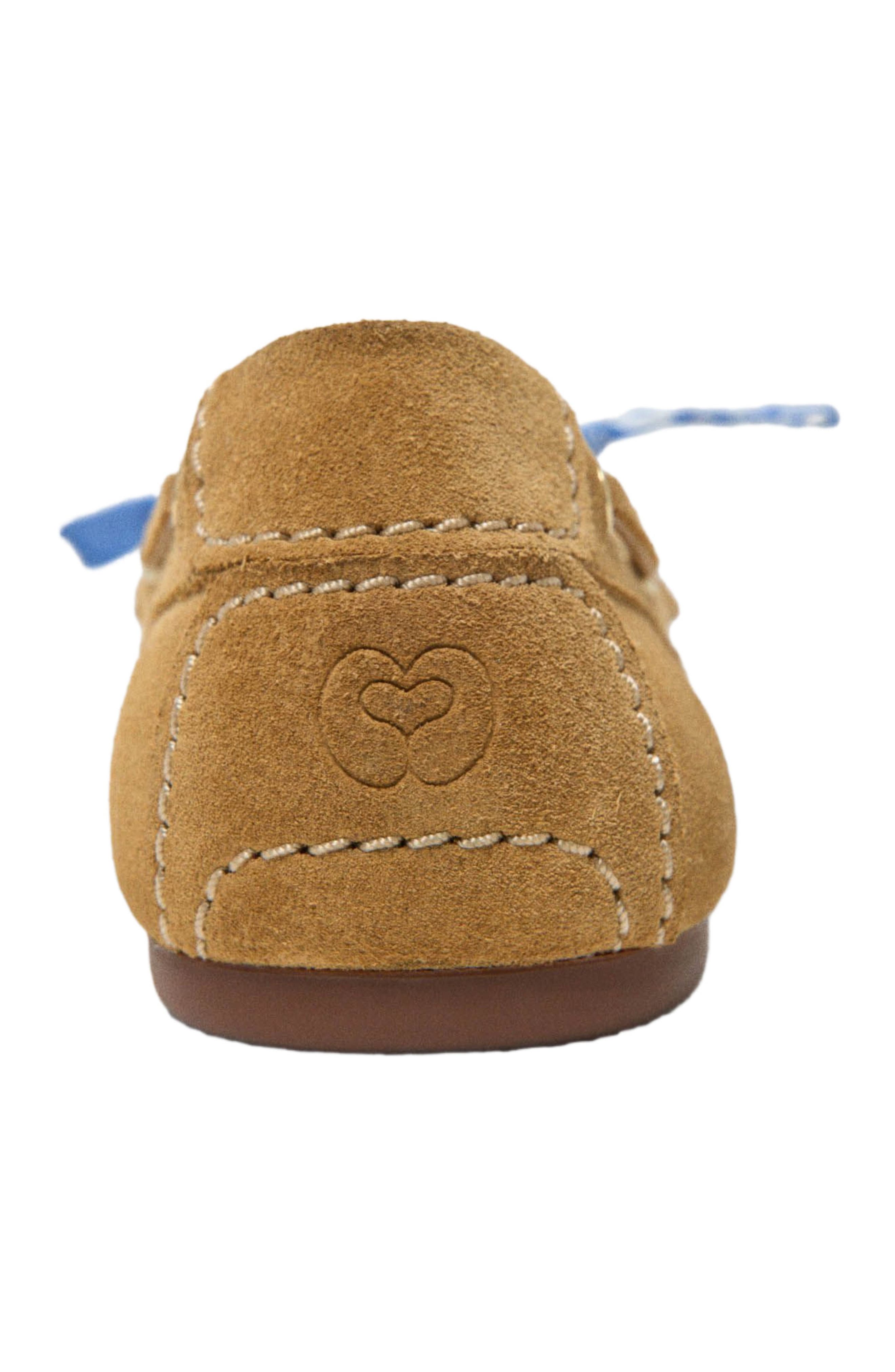 maje Suede boat shoes, Alternate, color, Camel