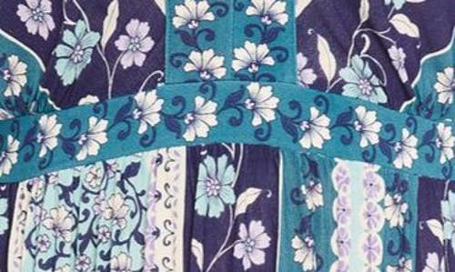 City Chic Heaven Long Sleeve Maxi Dress In Multi