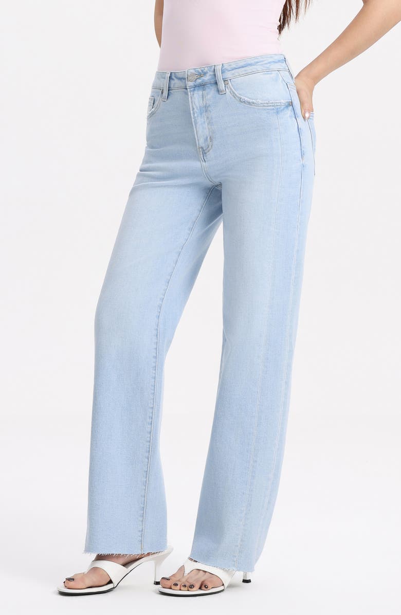 Bayeas High Waist Straight Leg Jeans, Alternate, color, Iceveil
