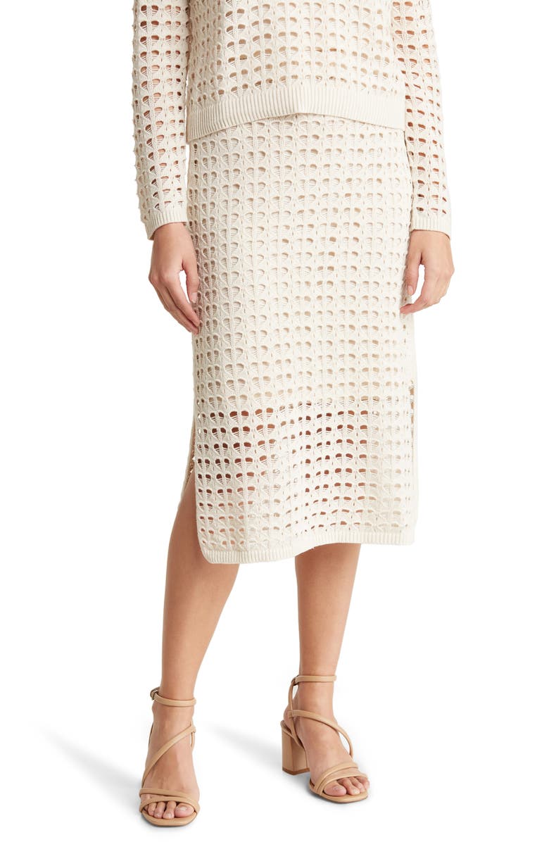 RACHEL Rachel Roy Crochet Openwork Skirt, Main, color, Fusilli