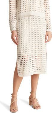 RACHEL Rachel Roy Crochet Openwork Skirt
