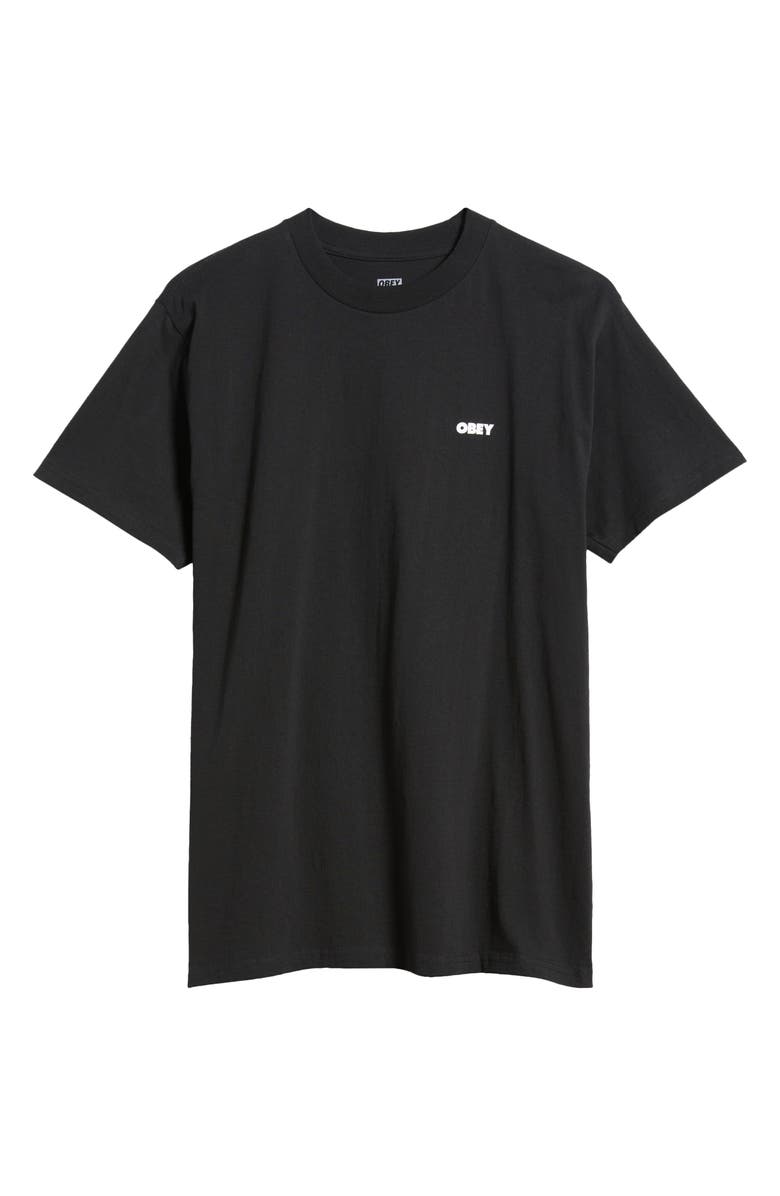 Obey Drink Crude Oil Cup Graphic T-Shirt, Alternate, color, 