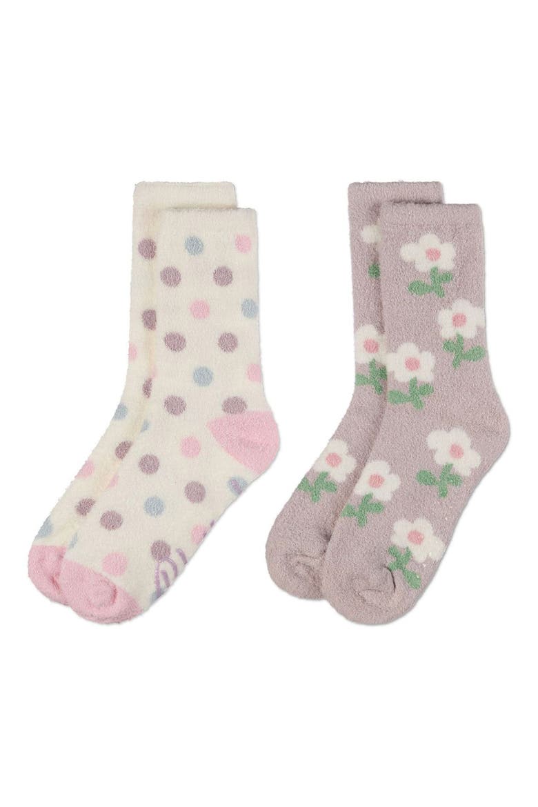 Assorted 2-Pack Aloe Infused Crew Socks, Alternate, color, TAUPE