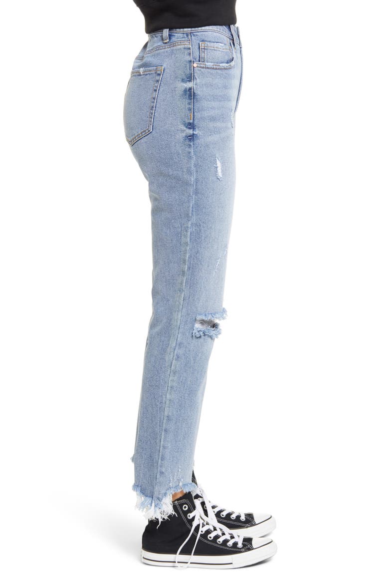 Ripped Straight Leg Jeans, Alternate, color, ROYAL OAK WASH