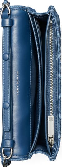Fleming Soft Denim Wallet on a Chain