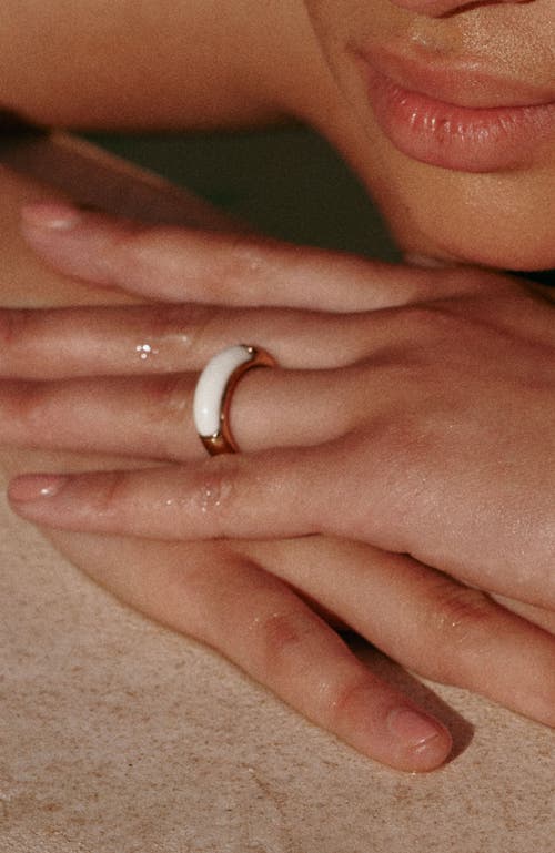 Rc Retro Chic Time Ripples Ring In Gold