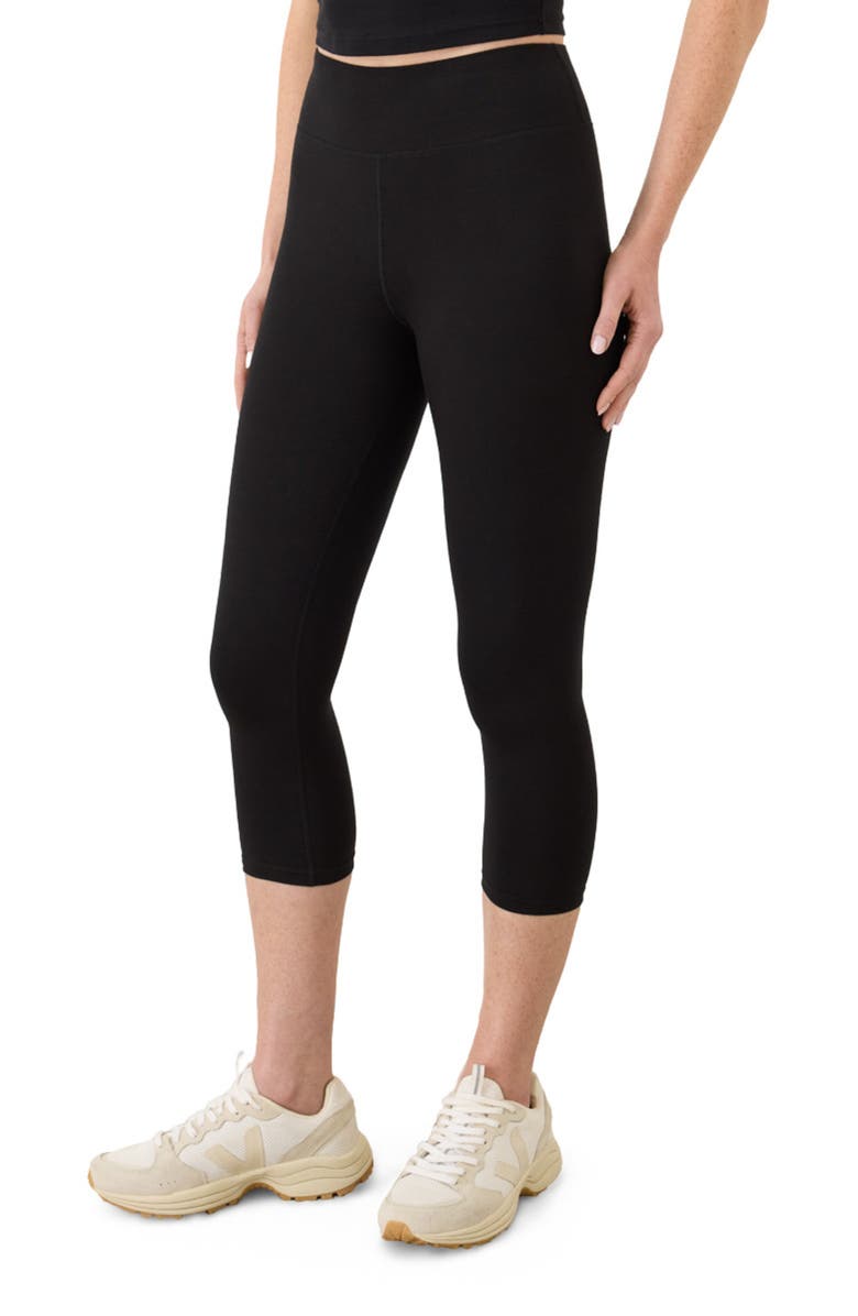 Pact On The Go-To Cropped Legging Made With Organic Cotton, Main, color, Black