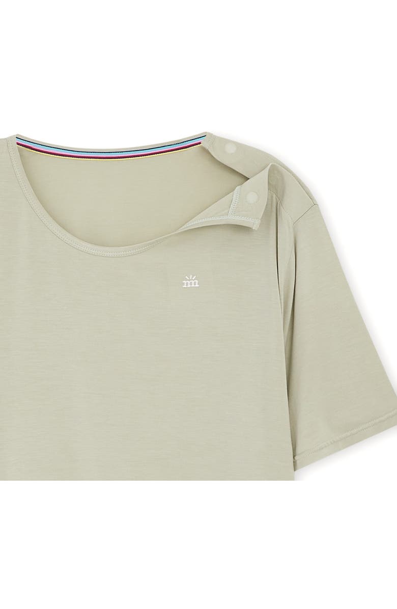 Magnetic Me Reel Good Time Stretch Modal Pajamas, Alternate, color, Green/ White Multi