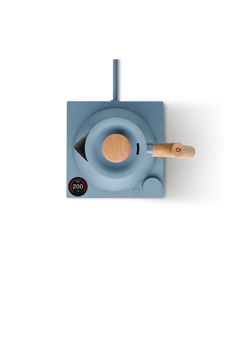 Corvo EKG Pro Electric Kettle, Alternate, color, HAZY BLUE/MAPLE