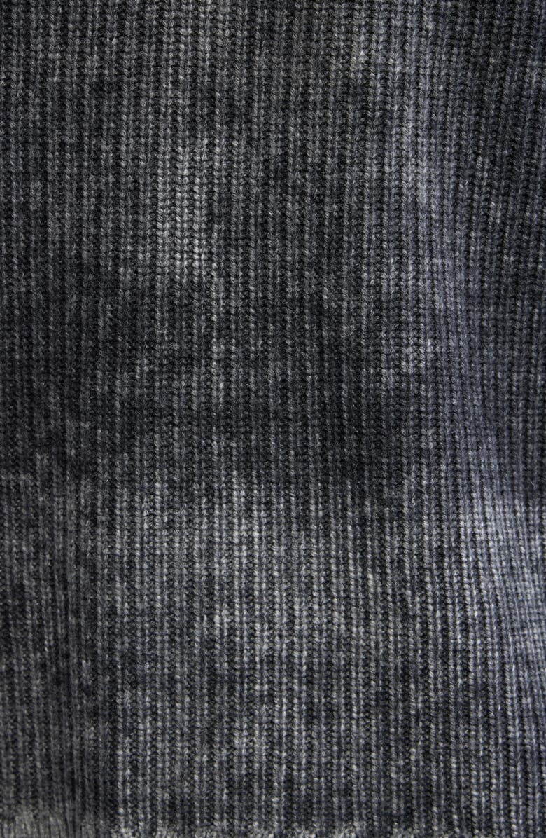 RtA Ethan Washed Relaxed Fit Sweater, Alternate, color, Black Gliitch