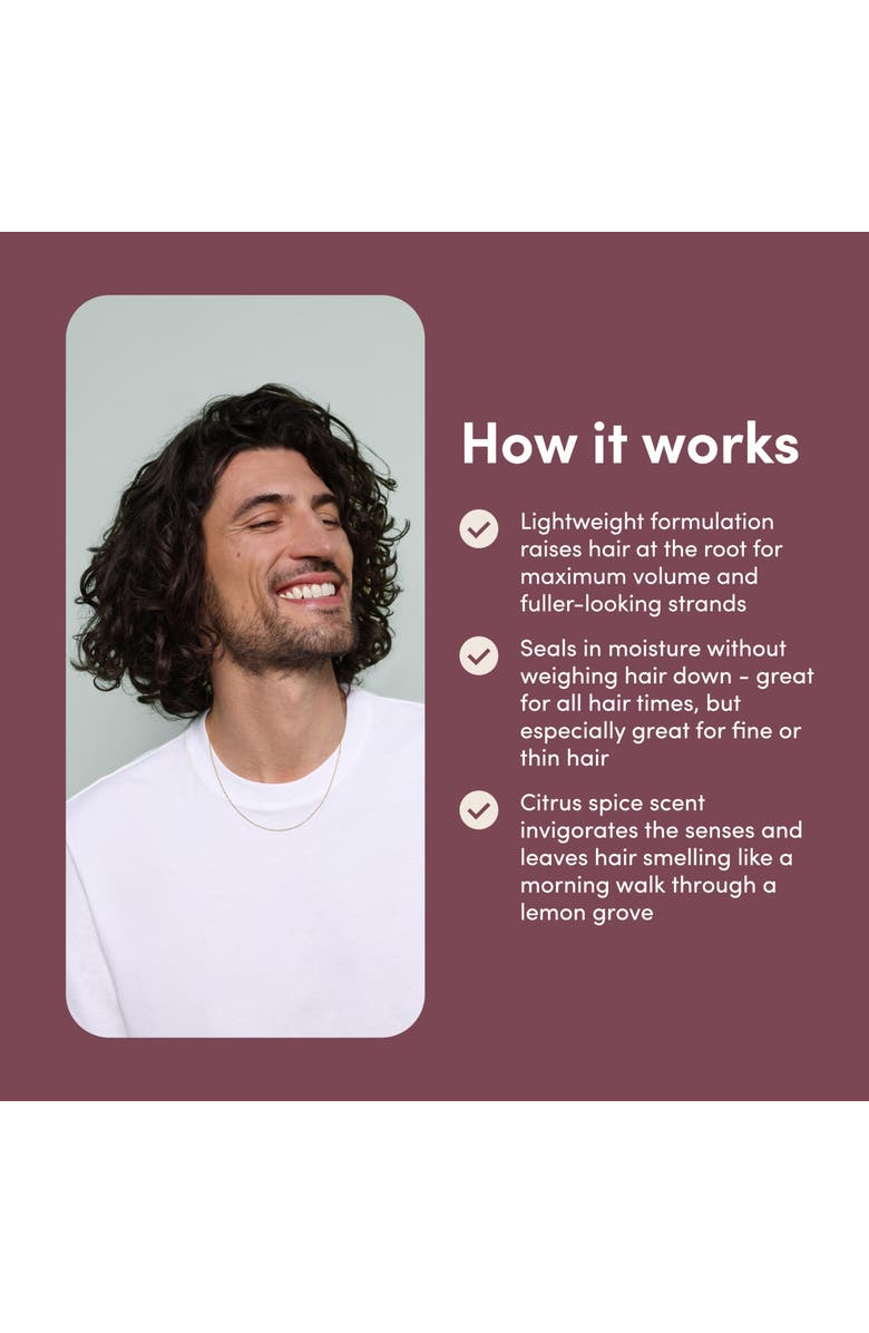 HIMS & HERS Max Volume Conditioner Moisturizing, Shine-Enhancing, Citrus Spice Formula, Alternate, color, Beige