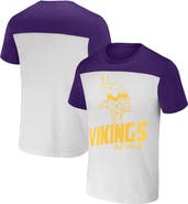 NFL X DARIUS RUCKER Men's NFL x Darius Rucker Collection by Fanatics Cream Minnesota Vikings Colorblocked T-Shirt
