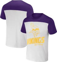 NFL X DARIUS RUCKER Men's NFL x Darius Rucker Collection by Fanatics Cream Minnesota Vikings Colorblocked T-Shirt