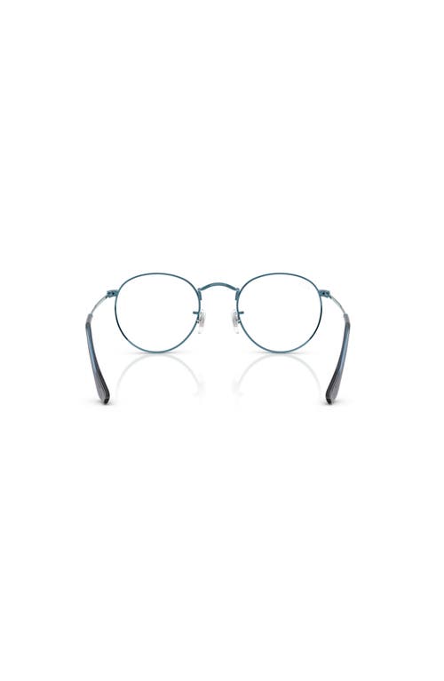 Ray Ban Ray-ban 50mm Round Optical Glasses In Blue