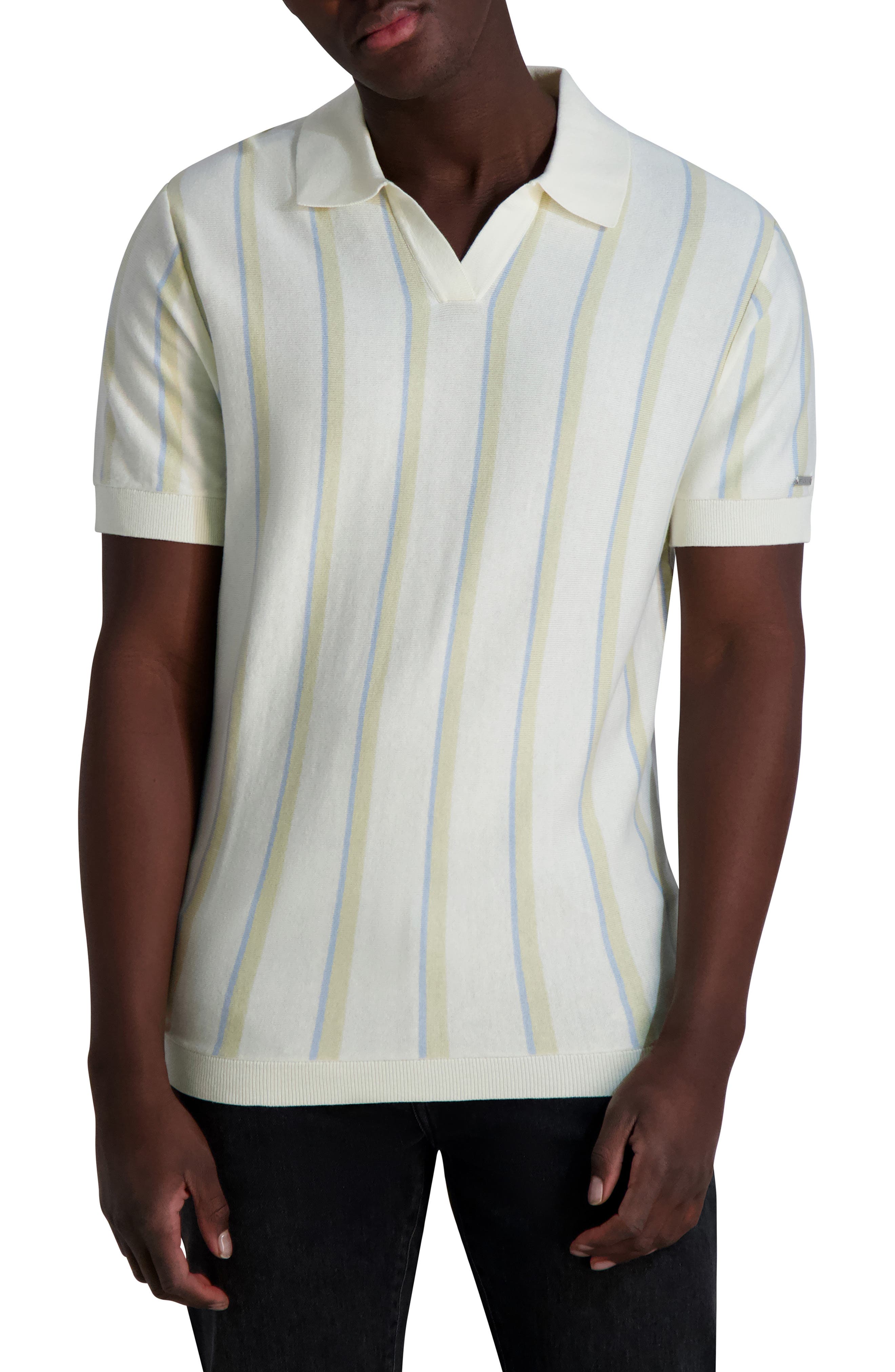 KARL LAGERFELD PARIS Johnny Collar Cotton Polo